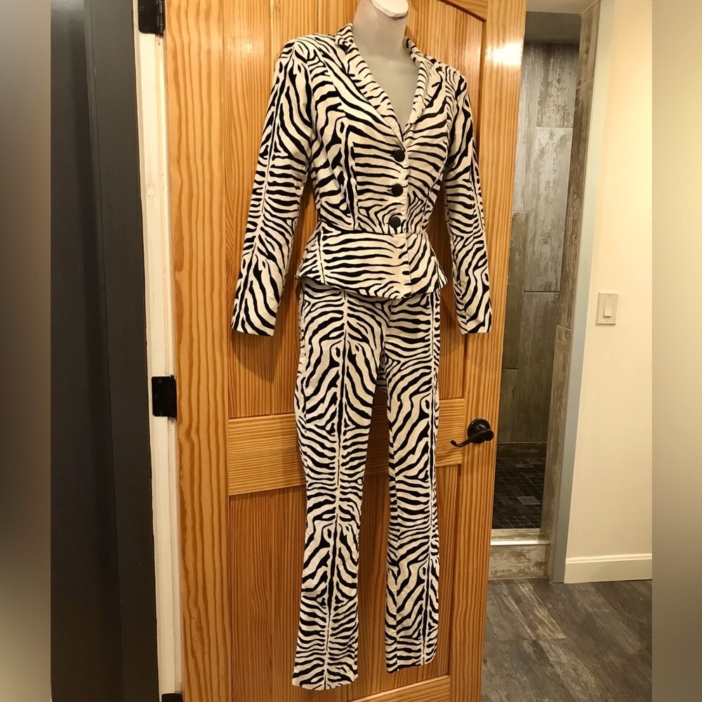 Vintage Betsey Johnson Zebra Suit - Picture 5 of 17